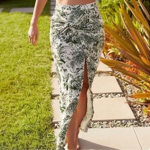 Daily Practice by Anthropologie The Bluebell Island midi skirt.